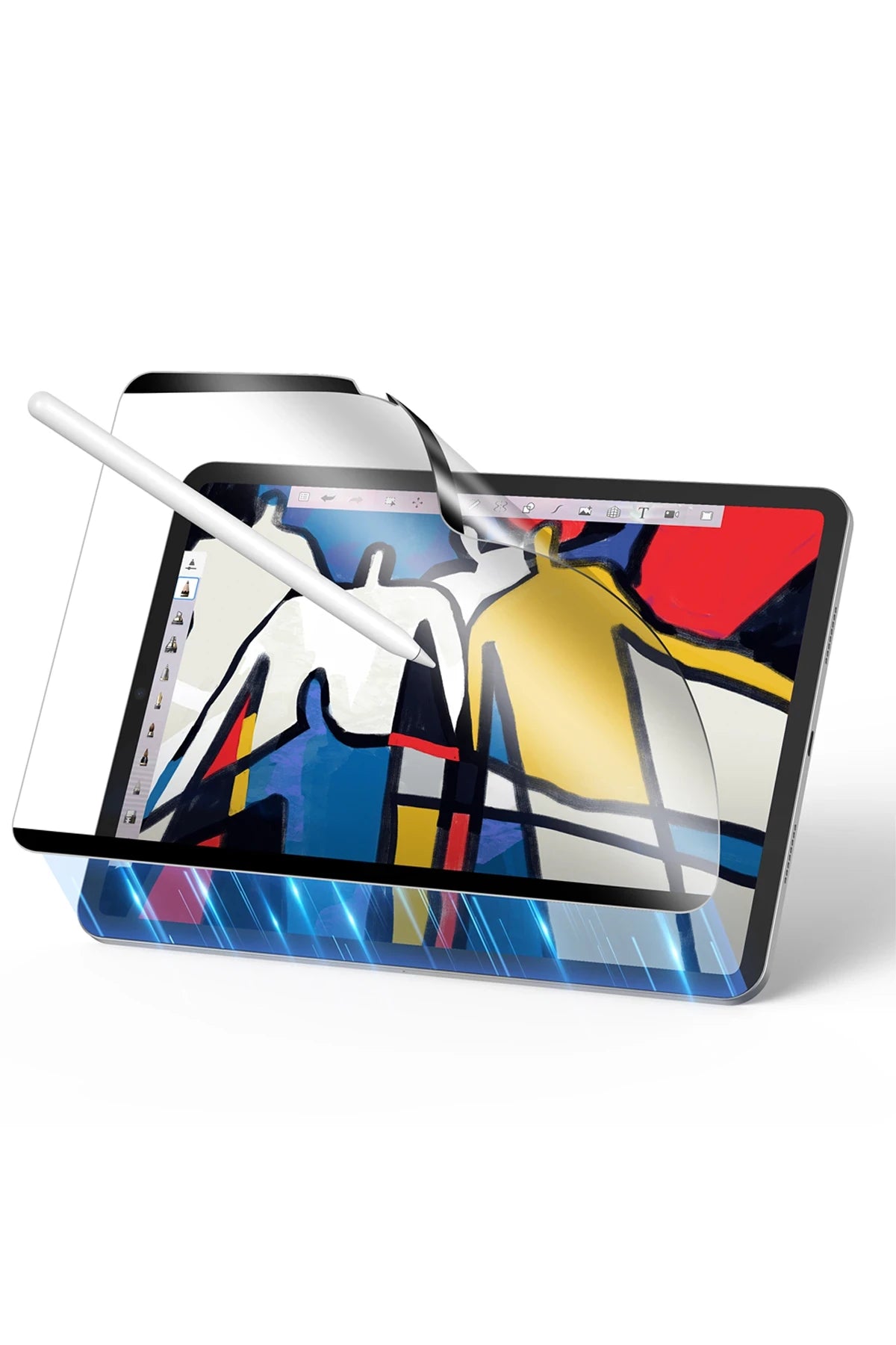 ESR Apple iPad Air 11 (2024) Paper-Feel Manyetik Tablet Ekran Koruyucu - Şeffaf